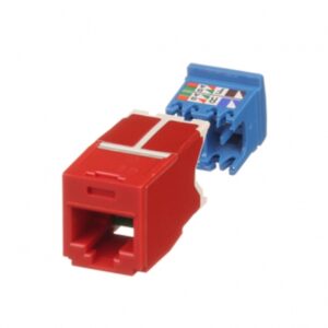 KEYSTONE JACK CAT6A ROJO PANDUIT